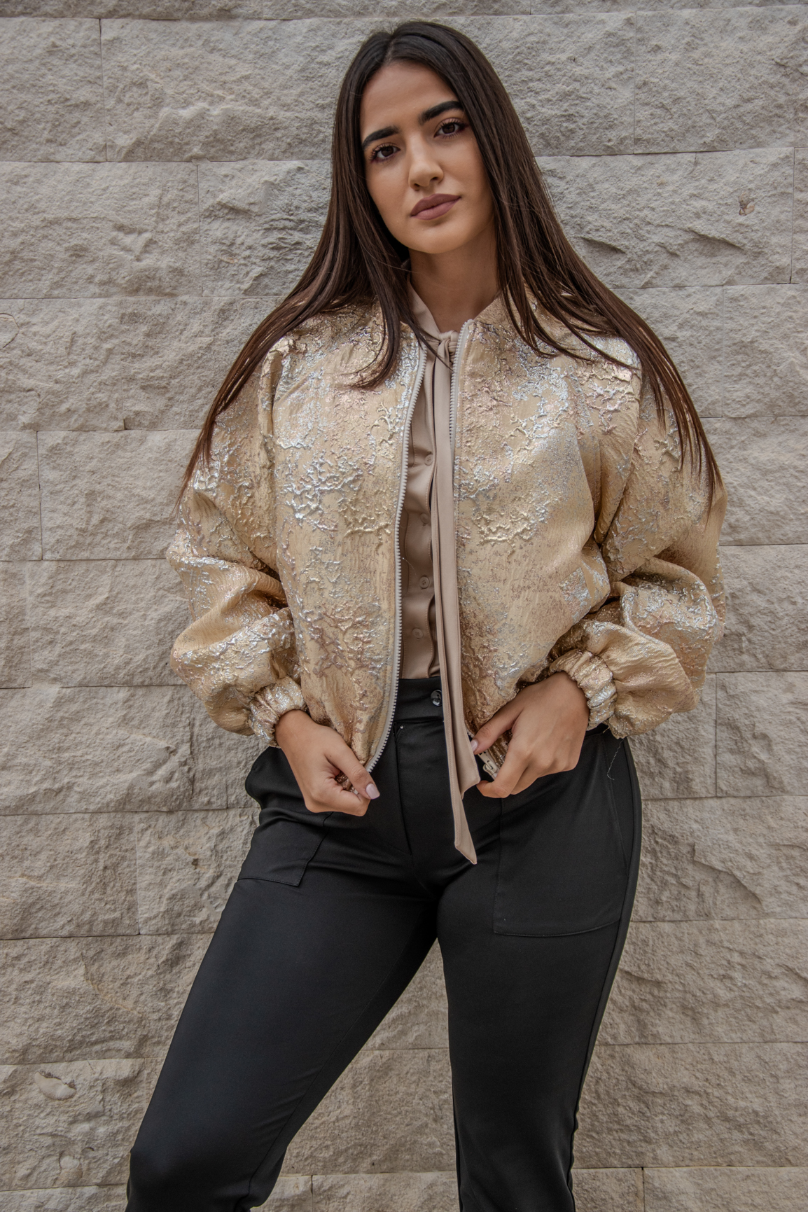 Bomber jaknica ANDJA zlatna